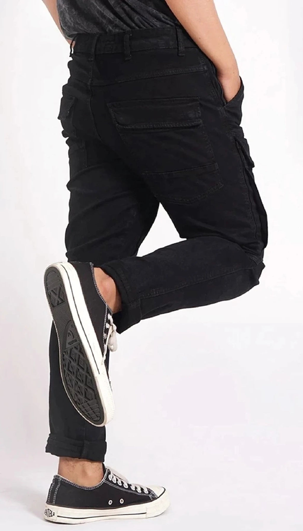 Reacher Broek New-York garment dyed Zwart Heren