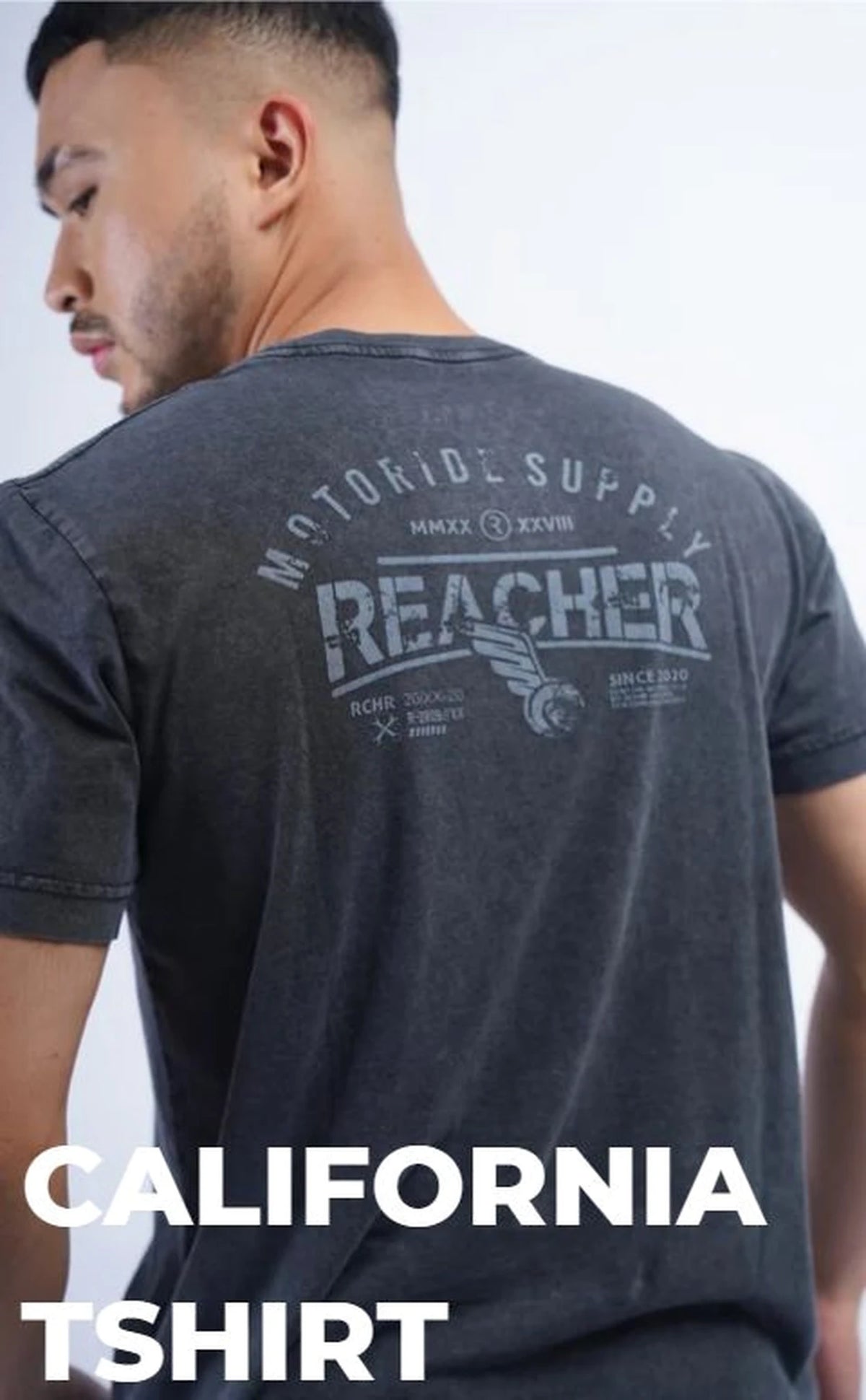 Reacher® Californië T-shirt | Urban Vintage & Soft Feel