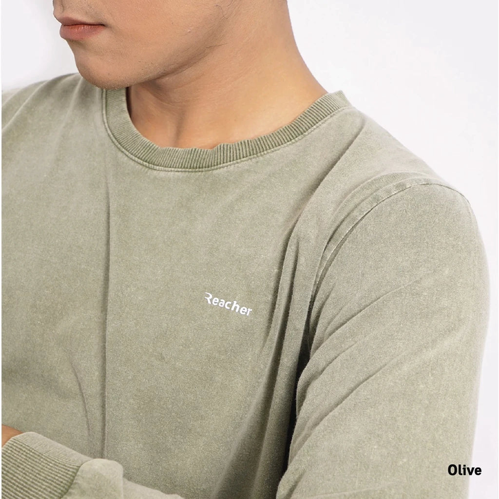 Reacher® Darwin T-Shirt Longsleeve | Urban Vintage & Soft Feel